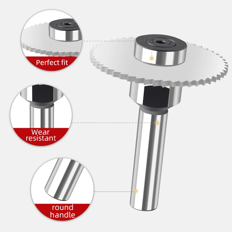 Saw Blade Circular Milling Cutter Disc Tool CNC Slot Machining Tungsten Carbide Steel Diameter 40 50 60mm Slitting Metal Steel