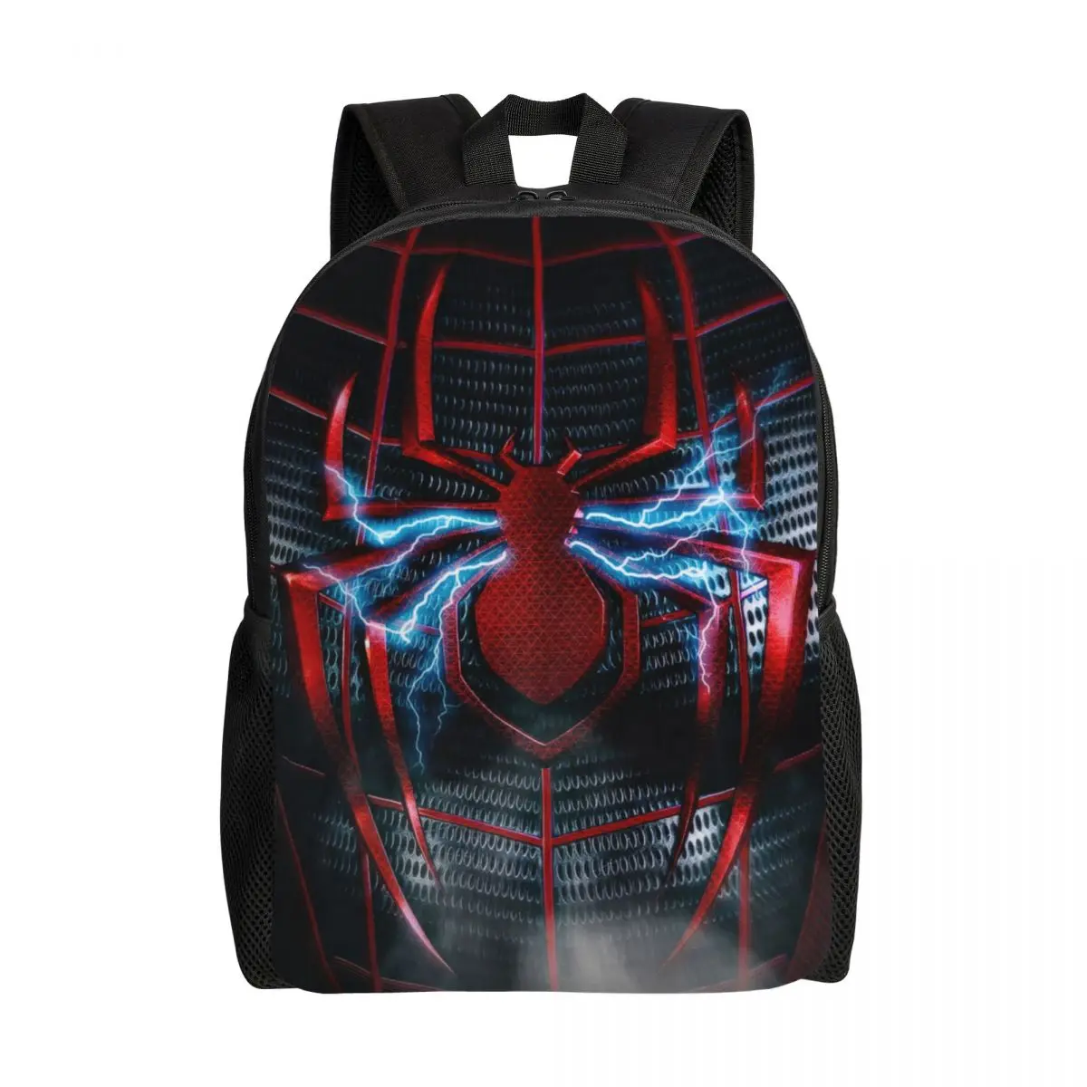 Custom Red Spider On Web Pattern Backpacks for Girls Boys College School Travel Bags Men Women Bookbag Fits 15 Inch Laptop