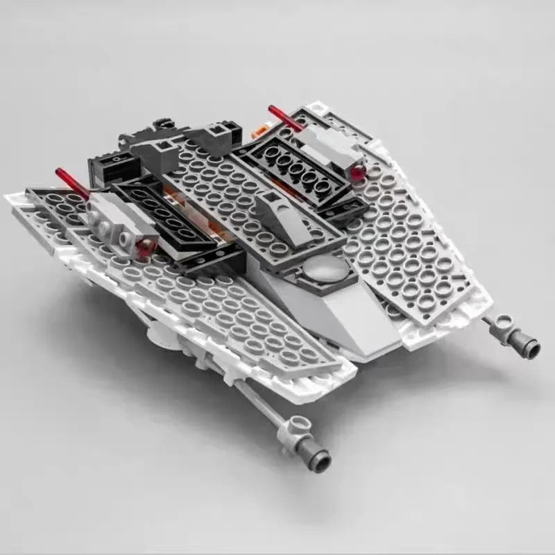 309pcs Star Interstellar Conflict Snowspeeder Aircraft Ship Snow fighter jet 75259 Building Block Puzzle Model Toy Ornament Gift view 6