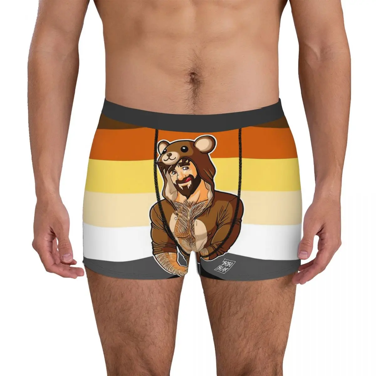 ADAM LIKES TEDDY BEARS BEAR PRIDE LGBT Sexual Minority Special Love Underpants Panties Men's Underwear Shorts Boxer Briefs