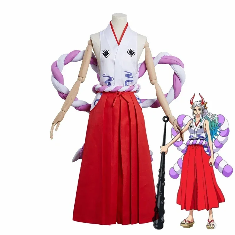 

SN66 Anime Cosplay Costume Yamato Women Kimono Outfits Halloween Carnival Party Uniform SuitW & C @