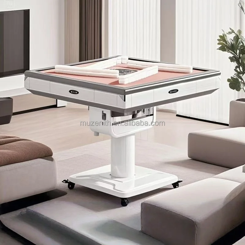 

Wholesale Electric Mahjong Machine Meal Playing Cards Dual-use Multi-color Optional Movable Folding Automatic Mahjong Table