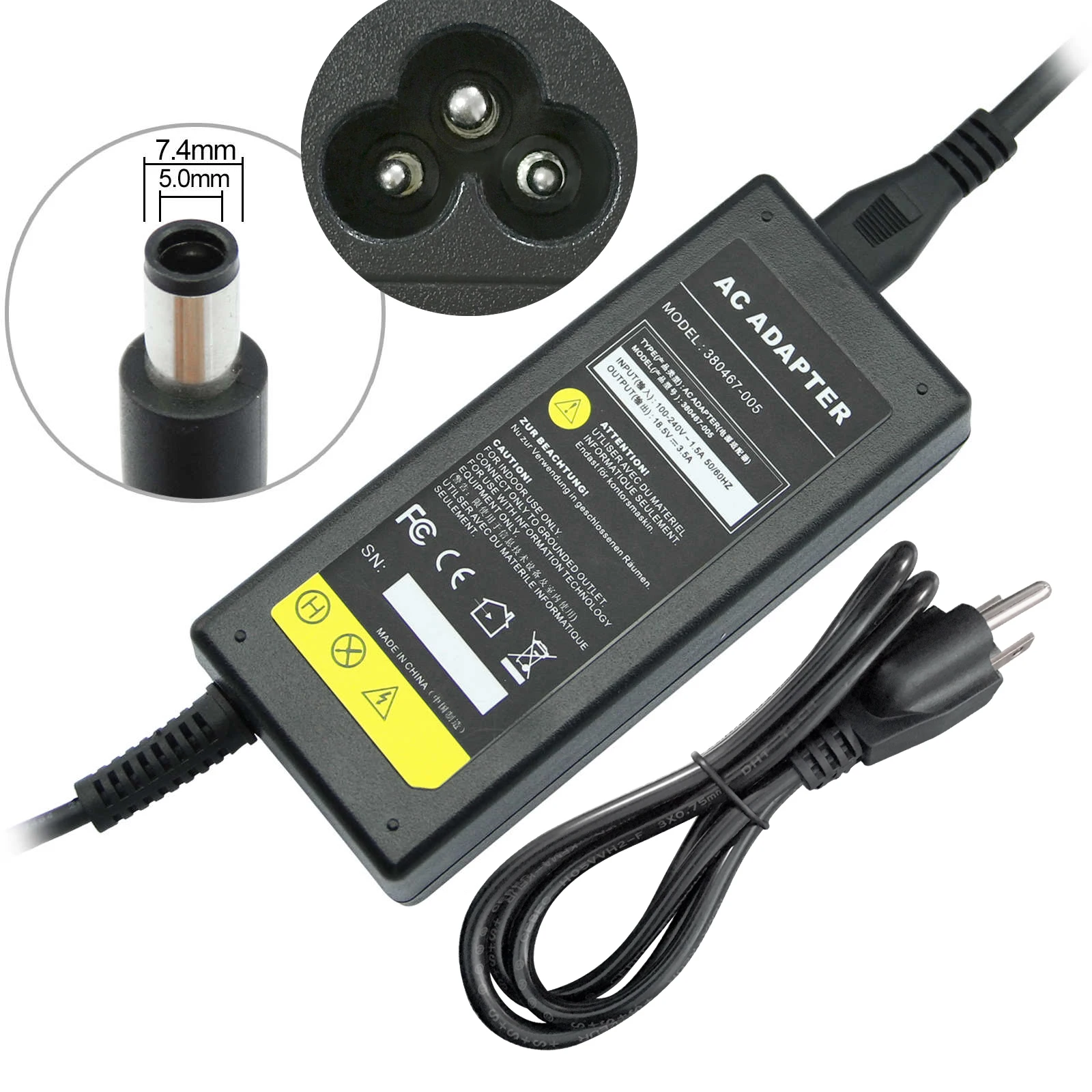 

AC Adapter Charger Power for HP ProBook 6555 6445B 6450B 6540B 6545B 6550B 6555B