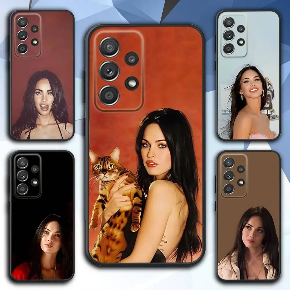 

Phone Case For Samsung S 25,24,23,22,30,21,10,9,Ultra,Plus,Lite,FE,4,5 G Soft M-Megan 2000s F-Fox Black Case
