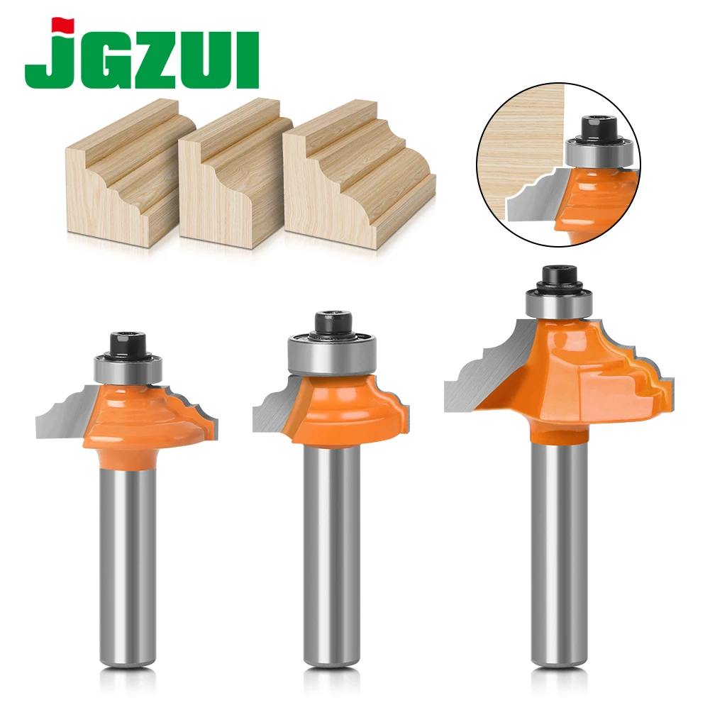 8mm Shank Line  Table Edge Router Bit - French Baroque Woodworking cutter Tenon Cutter for Woodworking Tools