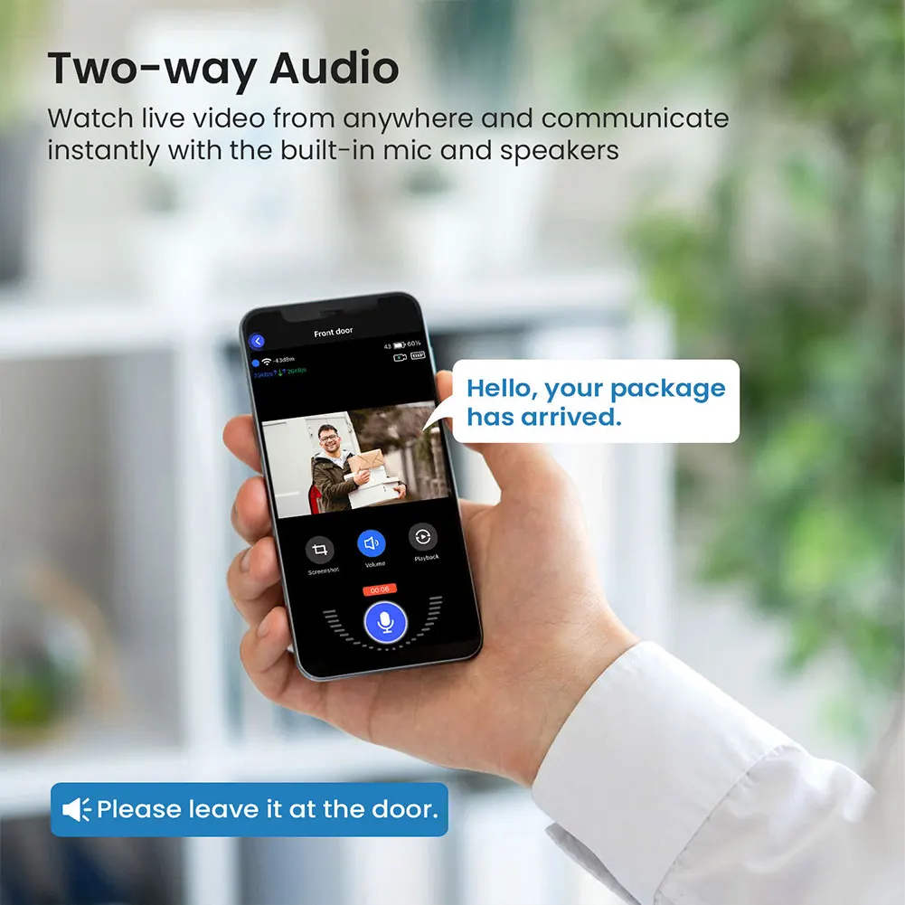 1080P Wireless Video Doorbell Camera WiFi Smart Door Bell Smart Home Security Motion Detection Night Vision Intercom Doorbell