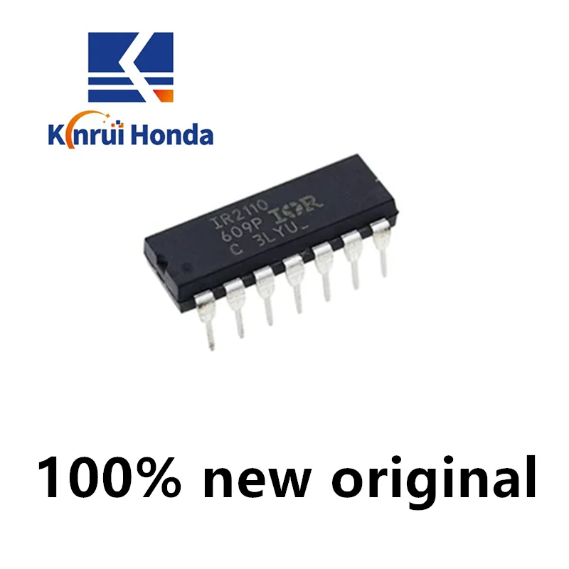 

IR2110PBF Inline DIP-14 500V High and Low Side Gate Driver IC Chip Integrated Circuit IR2110PBF