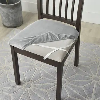 1/2/4/6 kusů sametové látky super měkké potahy na polštáře na sedáky strečové potahy na židle pro hotelové bankety, jídelny, obývací pokoj 10 nejlepší prodej sametové potahy na židle - №4