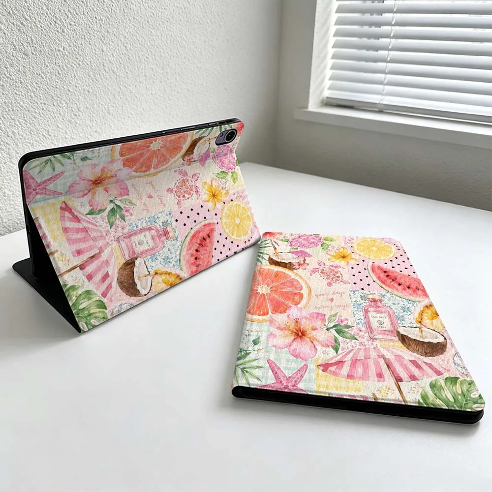 Luxurious Summer Patterns For Huawei MatePad MediaPad MagicPad Honor Pad 10 9 8 X10 X9 X8 Pro Soft Inch Tablet Case Cover