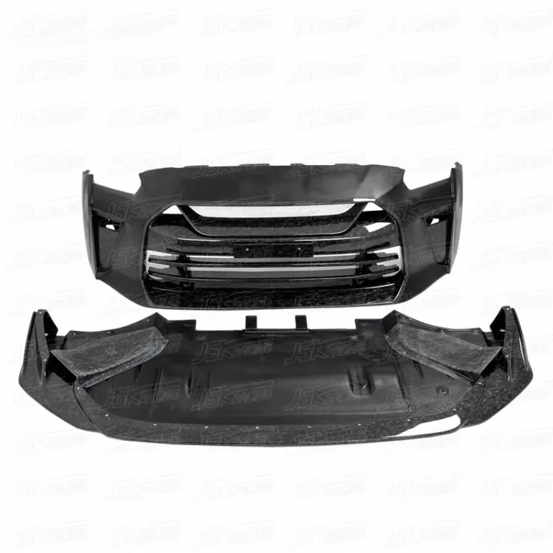 

TOP SECRET STYLE HALF FORGED CARBON FIBER FRONT BUMPER for 2008-2019 NISSANS GTR R35