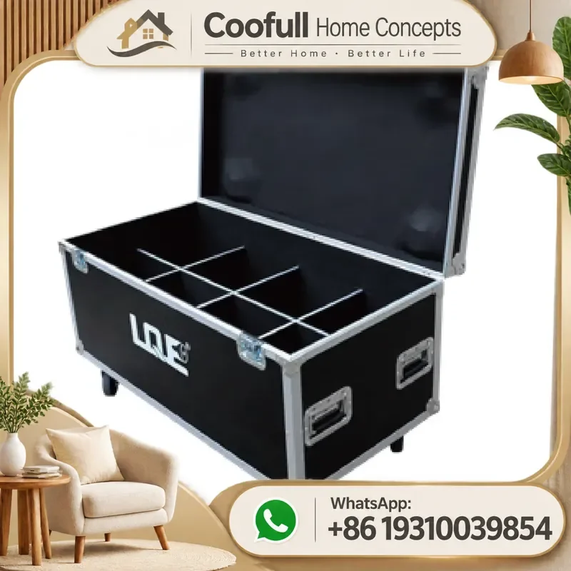 DMX512 RGBWA Par Lights Aluminum Flight Case Shockproof For Outdoor Stage Lighting Audio Transport Professional 18W UV