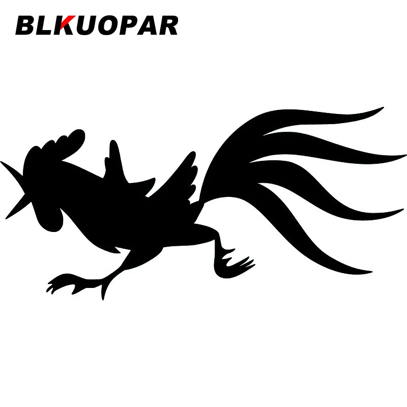 

BLKUOPAR For Rooster Running Silhouette Car Stickers Waterproof Decals Creative Car Accessories Refrigerator Scratch-Proof