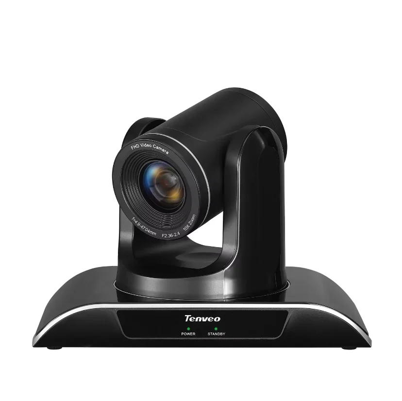 TENVEO AI Auto Tracking Camera 10x Optical Zoom 1080P 60FPS HDMI/USB3.0/RJ45 Camera With 1/2.8