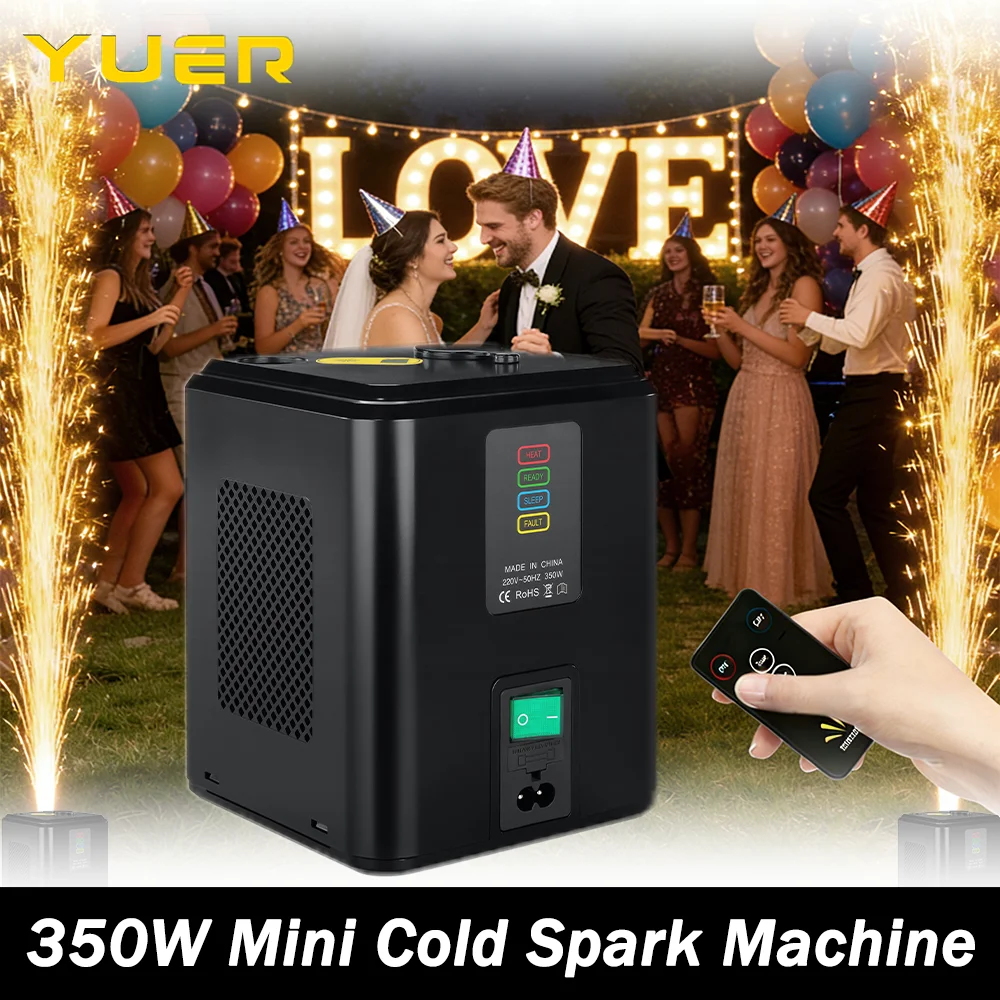 350W Mini Cold Spark Machine Remote Control Stage effect machine Spray height 2-3M ABS+PC flame retardant For DJ Disco Party bar