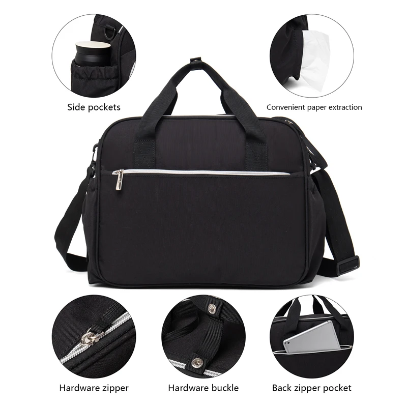 2 قطعة حقيبة الأم تغذية الطفل زجاجة الحليب العزل مجموعة الحقائب الطفل المنظم الأمومة حزمة حفاضات حقيبة يد حقائب كتف المرأة