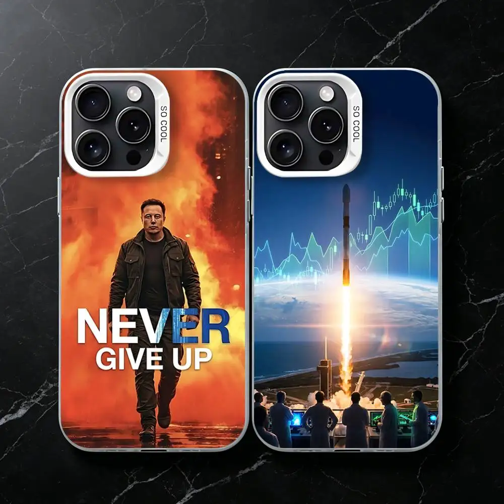 Elon Musk SpaceX Starlink Company Phone Case for iPhone 18 17 16 Pro Plus 15 14 Max Mini 13 12 Air Shield Bumper
