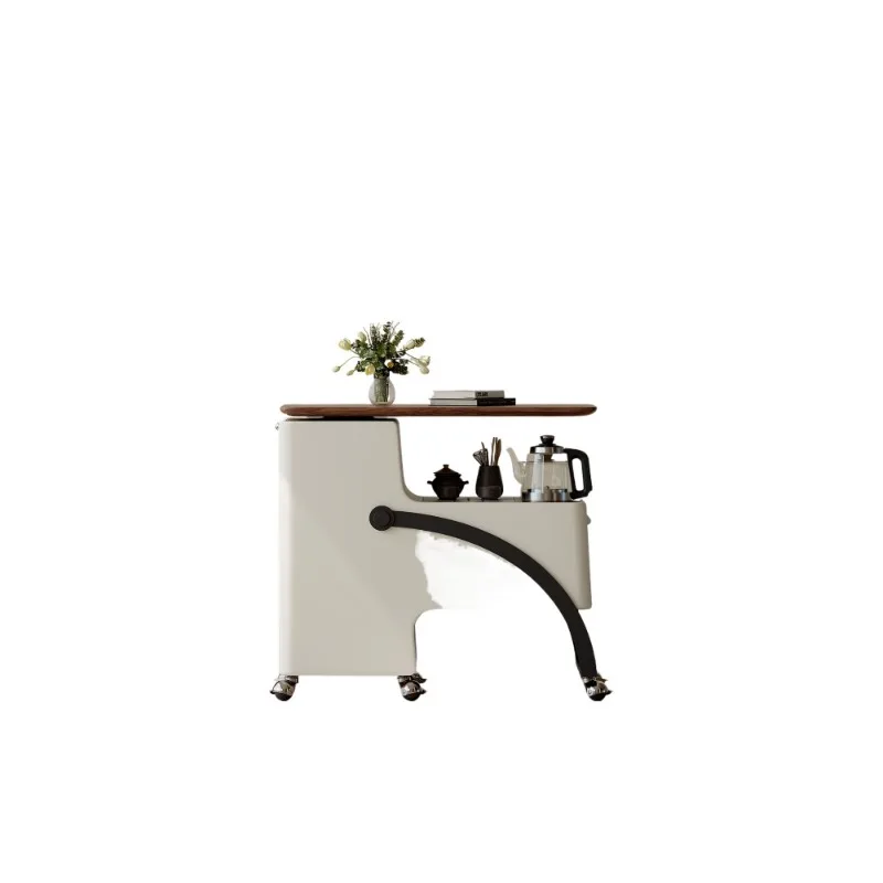 

Light luxury mobile small tea table kettle integrated multi-functional high-end balcony tea table
