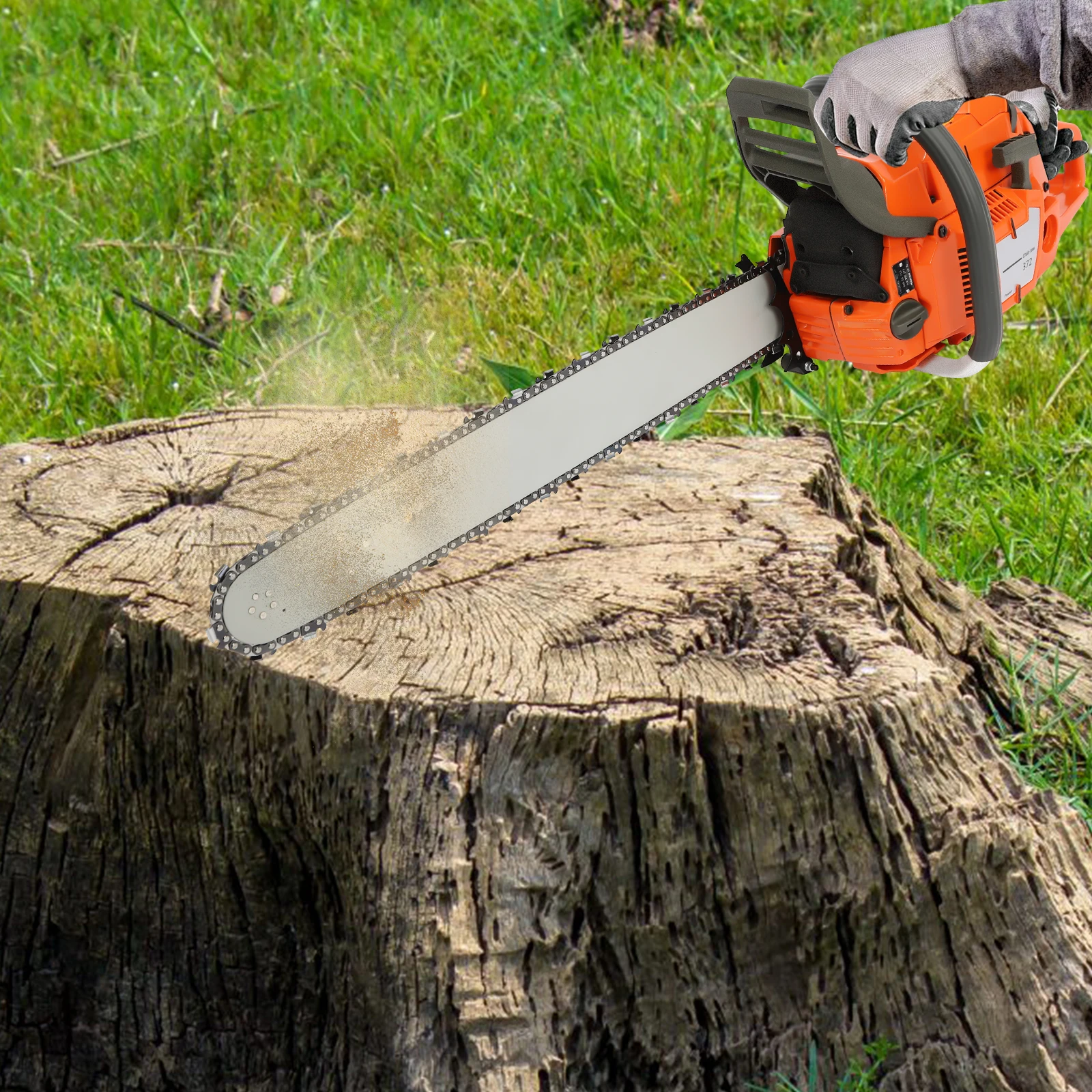 

Gas Chainsaw 72 cc, 5.3-HP 2-Cycle Gasoline Powered Chain Saws 24 Inch Handheld Cordless Petrol Chainsaws for Trees Wood Farm