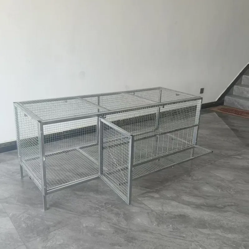 Chicken cage household indoor anti-weasel automatic egg feeding cage barbed wire pigeon duck rabbit fully galvanized breeding