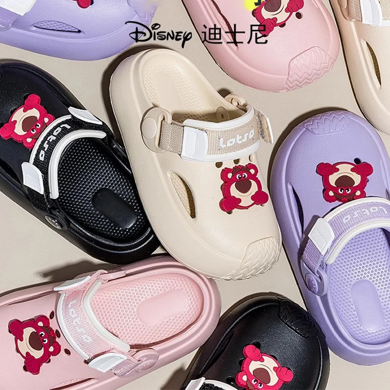 

Official Disney animated Lots-o'-Huggin' Bear boys' and girls' slippers holes shoes with cute patterns comfortable home shoes