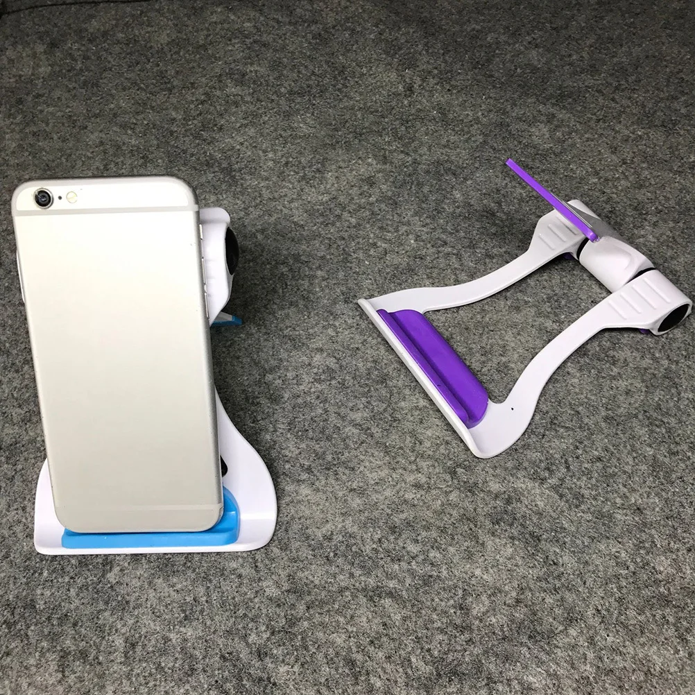 3-teiliger Handyhalter, faltbarer Desktop-Ständer, mehrfach winkelverstellbar, für Tablet, Smartphone, tragbar, leicht, rutschfest, Silikon