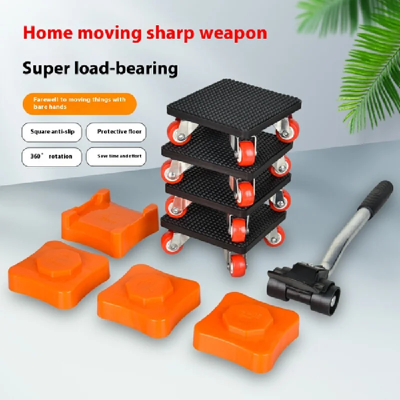 Lifting Heavy Objects Moving Universal Wheel Furniture Mover Universal Tool Pulley Moving Bed Cabinet Move Labor Saving