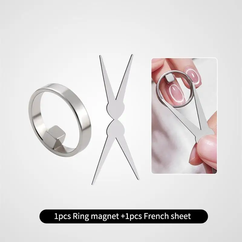 

Ring Magnet Hollow Cat Eye Oval Nail Magnet Manicure Tool For DIY Gel Polish Magnetic Nail Art Auxiliary Tools Supplies Set