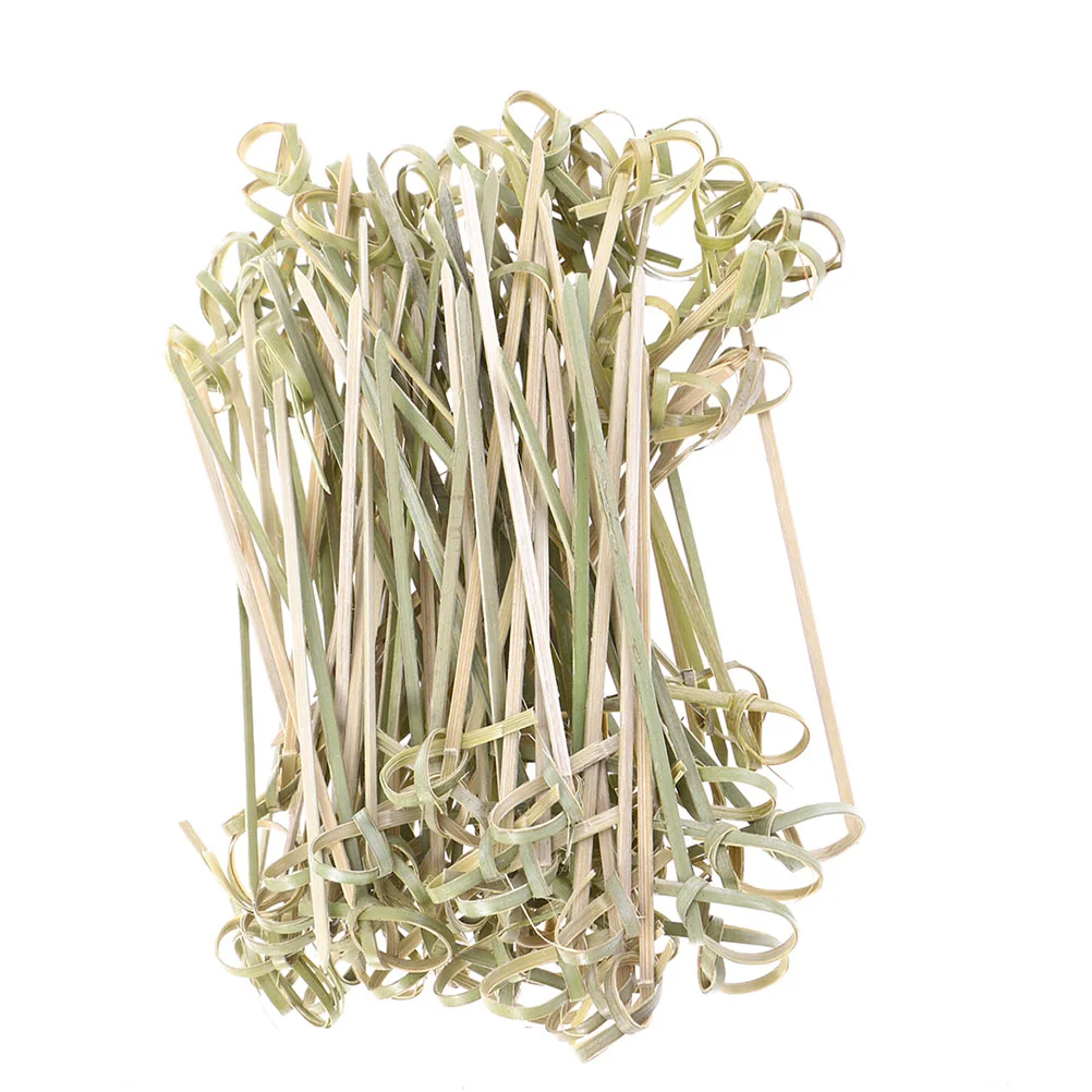 

200 Pcs Cocktail Sign Fruit Picks Bamboo Food Stick Sushi Sticks Mini Fork Drink