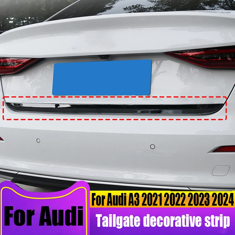 

Декоративная лента из нержавеющей стали для задних ворот Audi A3 2021 2022 2023 2024