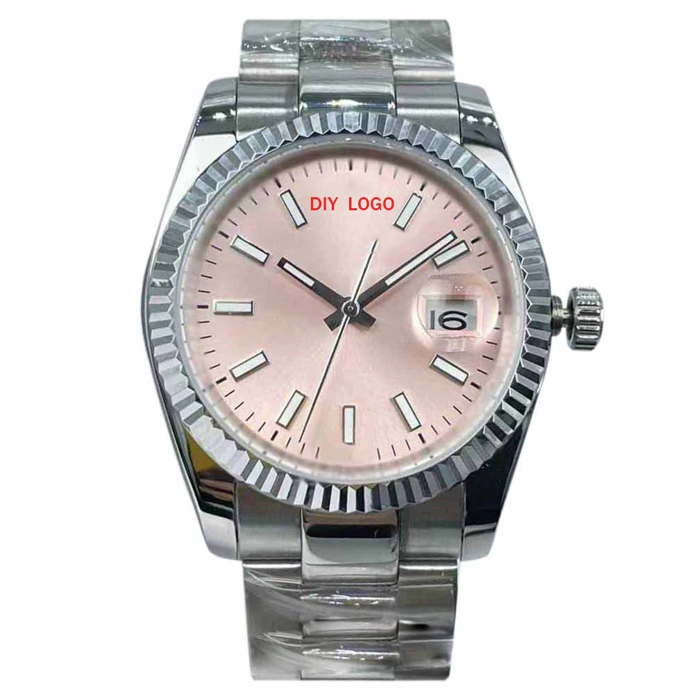 Customized  Logo 36mmFashion Women's Watch, Automatic Date Mechanical Chronograph, for Lady's best gifts for