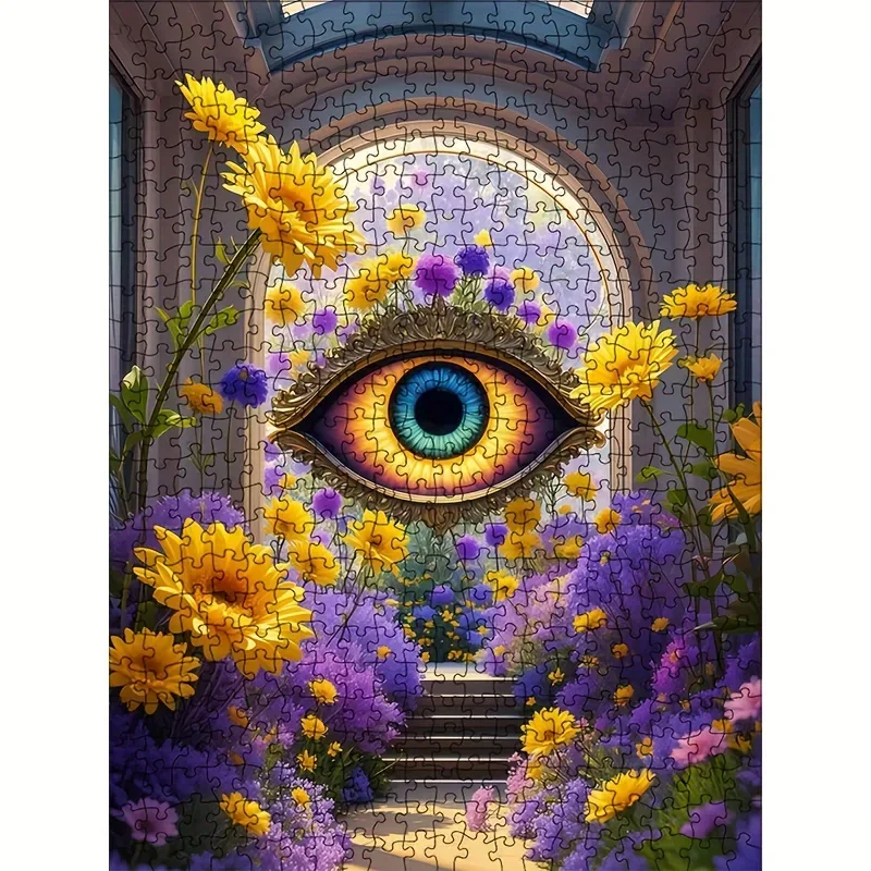 ​ Eye of Angel Puzzle da 1000 pezzi 70x50 cm Arte surreale da parete, perfetto per gli amanti della decorazione Boho Pronto regalo con confezione premium