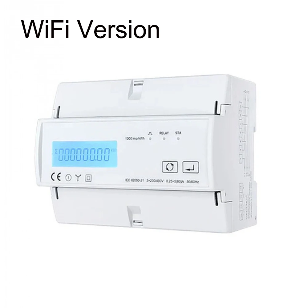 Compteur d'énergie WiFi Zigbee, 3 phases, bi-direction, multi-tarif, application, moniteur d'alimentation, télécommande, prise en charge Modbus RTU