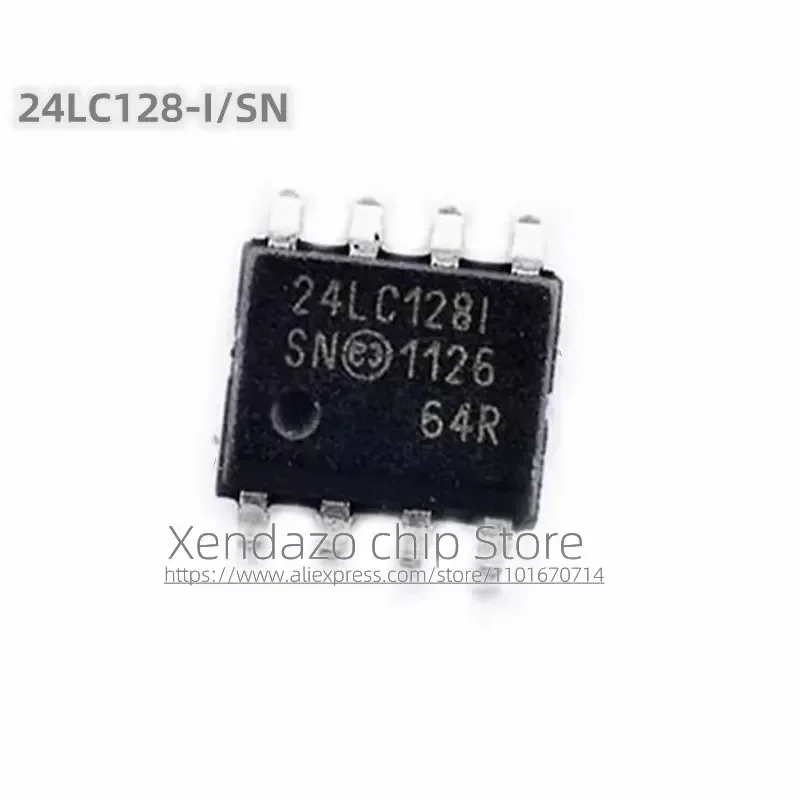 5pcs/lot 24LC128-I/SN 24LC128 SOP8 package Original genuine Memory chip