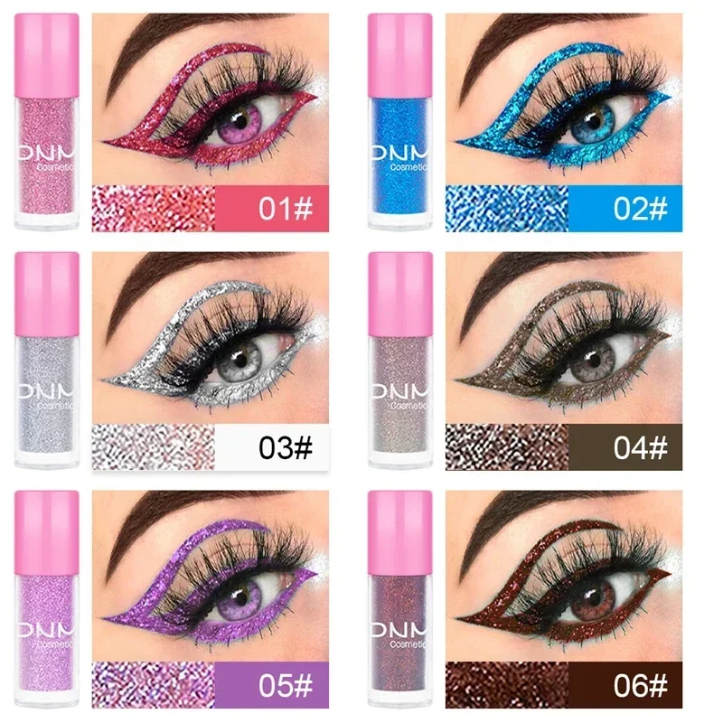 Heallor Glitter Matte Kleurrijke Vloeibare Eyeliner Langdurig Waterdicht Niet-vlekkend voor vakantiefeesten Make-up Gereedschap Cosmetica 12