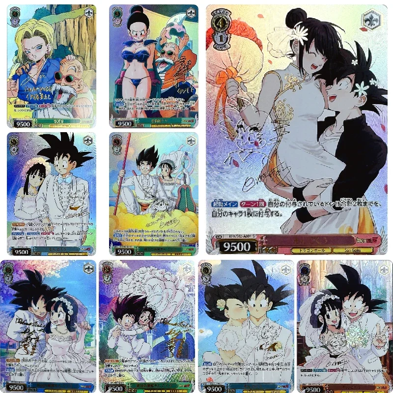 Bronzing Game Collection Card, Son Goku, Mestre Kame, Chichi Vegeta IV, DIY caseiro, Natal e presente de aniversário, Brinquedos