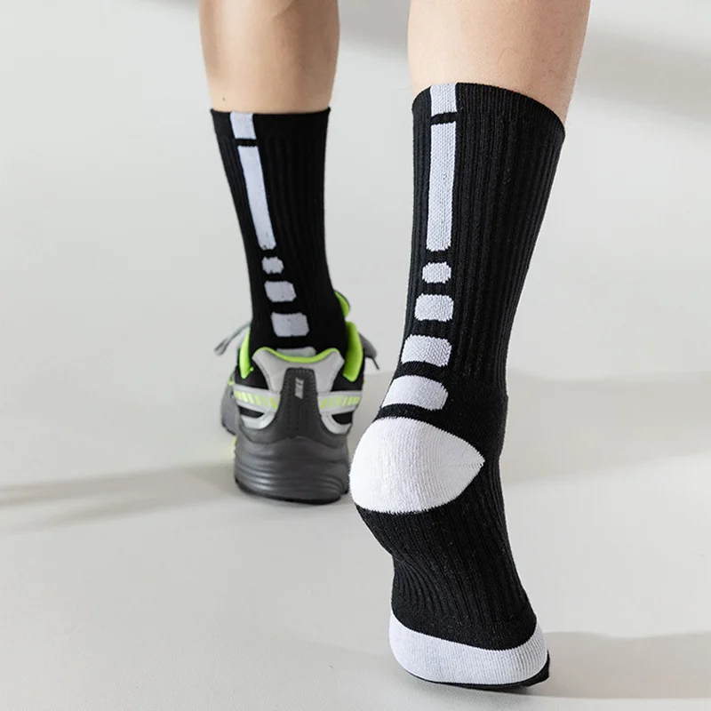 Men's Profession Basketball Socks Thick Cushion Blisters Elite Crew Basketball Socks Riding Cycling Running Sport Sock Hiking