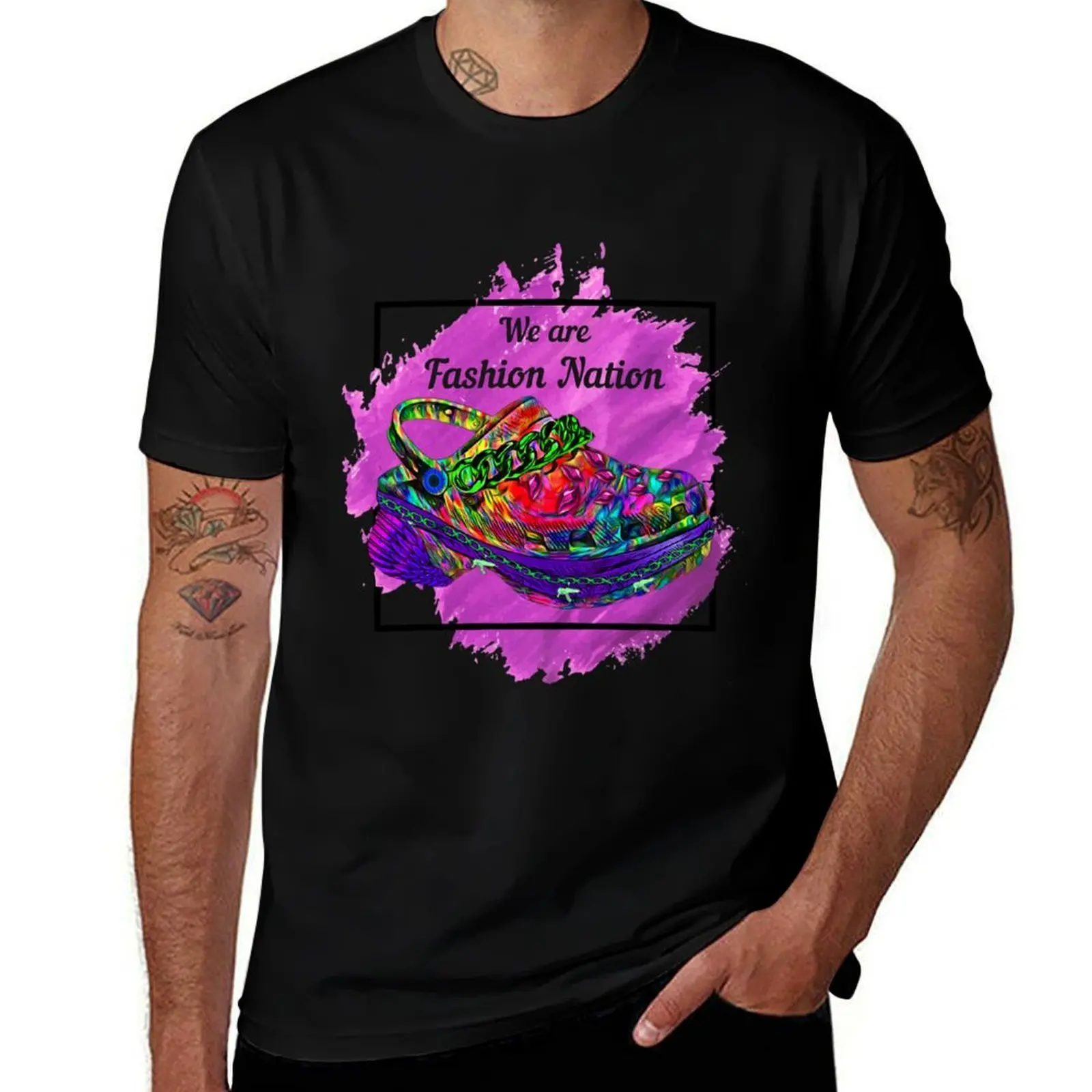 

Cool slippers Fashion Nation blueberry mode T-Shirt customs design your own Personalized t-shirt sublime mens cotton t shirts