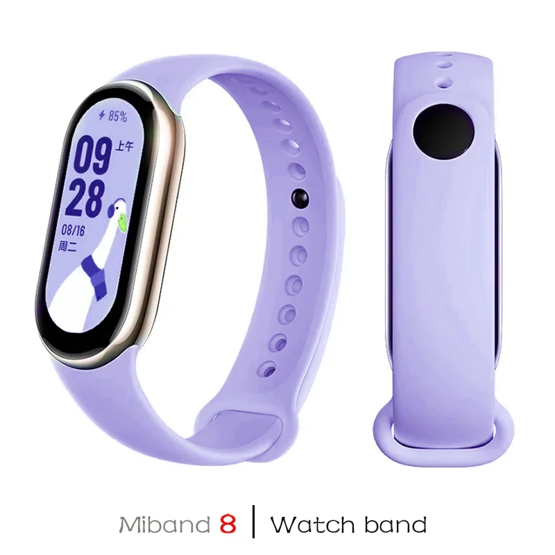 กีฬานาฬิกาซิลิโคนสําหรับ Xiao mi mi band 8-8 NFC เข็มขัดเปลี่ยน mi band8 สร้อยข้อมือสมาร์ท 8 สายคล้องกันน้ําอุปกรณ์เสริม