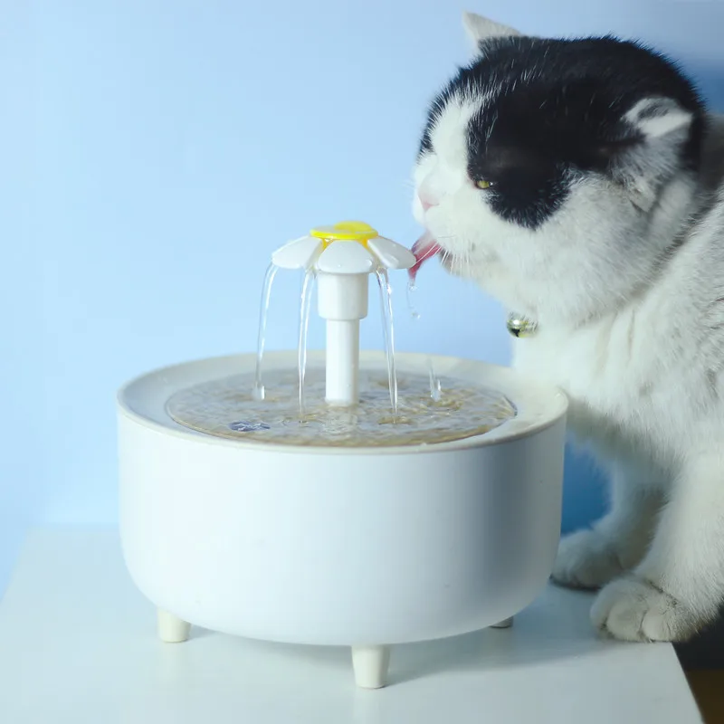 Recirculate Filtring Drinker Cats Water Dispenser Pets Water Fountain Auto Filter USB Electric Mute Cat Drinker Bowl Pet Supplie