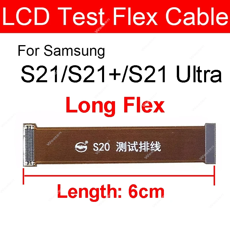 For Samsung Note 9 10 20 S8 S9 S10 S20 S21 S23 Plus Ultra S10e S20Fe LCD Display Test Touch Screen Extend Testing Flex Cable