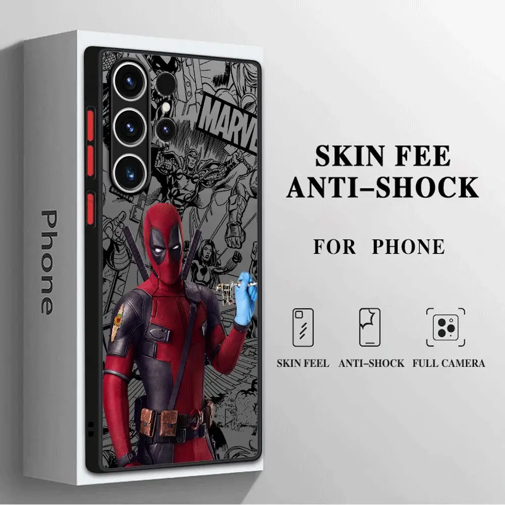 Marvel Deadpool Case for Samsung Galaxy S24 S22 Ultra Note 20Ultra S23 S20 FE S21 Note 20 10 Plus S9 S10Plus Soft Cover image 4