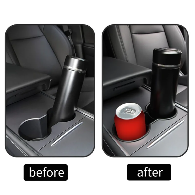 Car Central Control Water Cup Fixed Holder Slot Slip Limit Clip Accessories Replacement For TESLA Model Y Model 3-N25R view 4