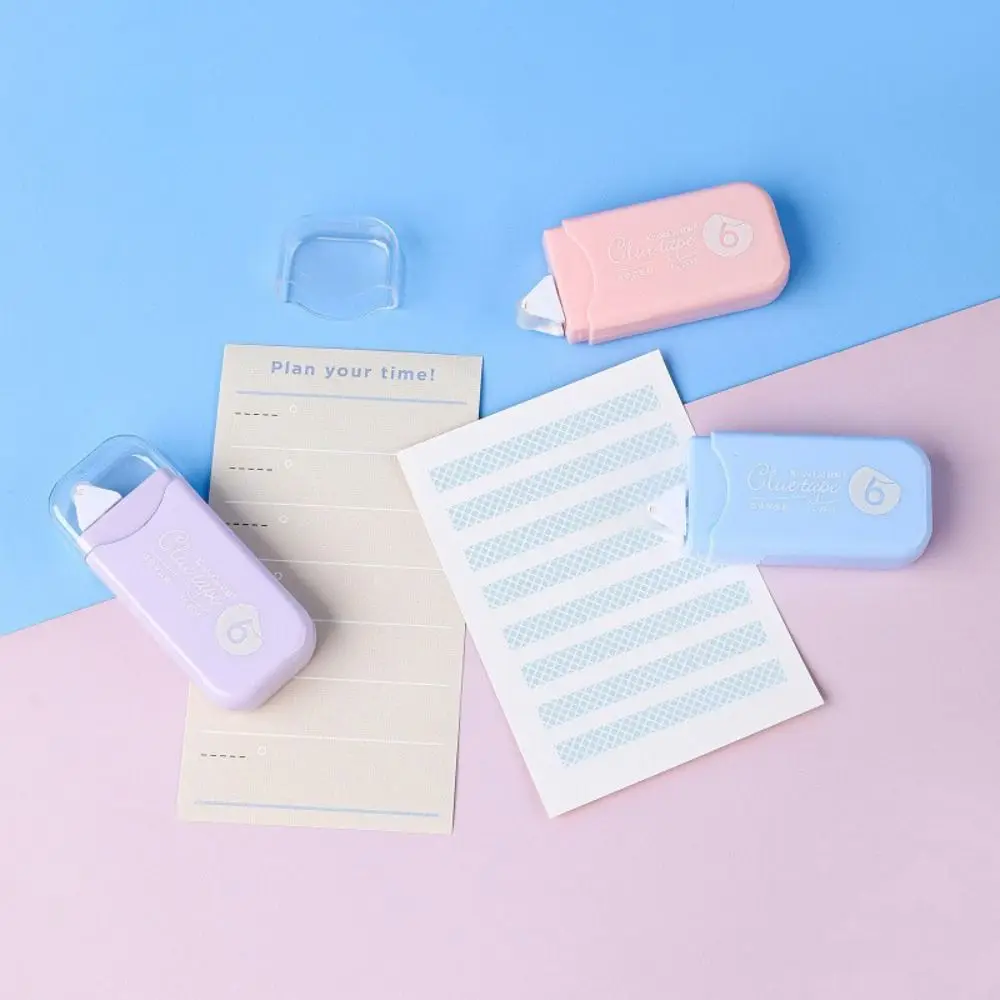 Correction Tape Office Ledger Supplies Dot Glue Student Study Exam Multifunctional Roller Glue Tape DIY Stationery Dot Glue Tape view 2