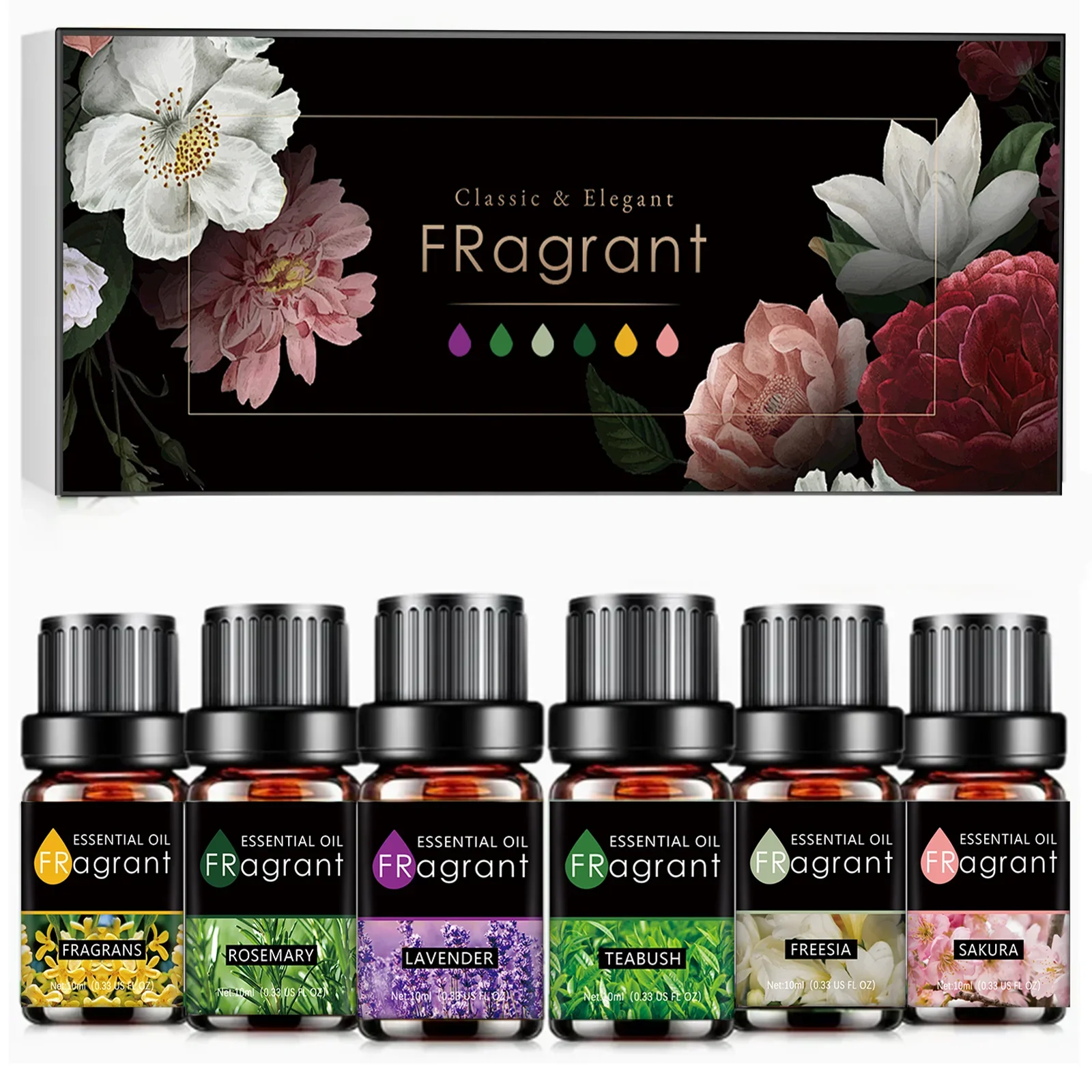 Olejki eteryczne do dyfuzorów lawenda eukaliptus drzewo herbaciane mięta pieprzowa rozmaryn mięta bergamotka cytryna róża czysty olejek eteryczny 10ml