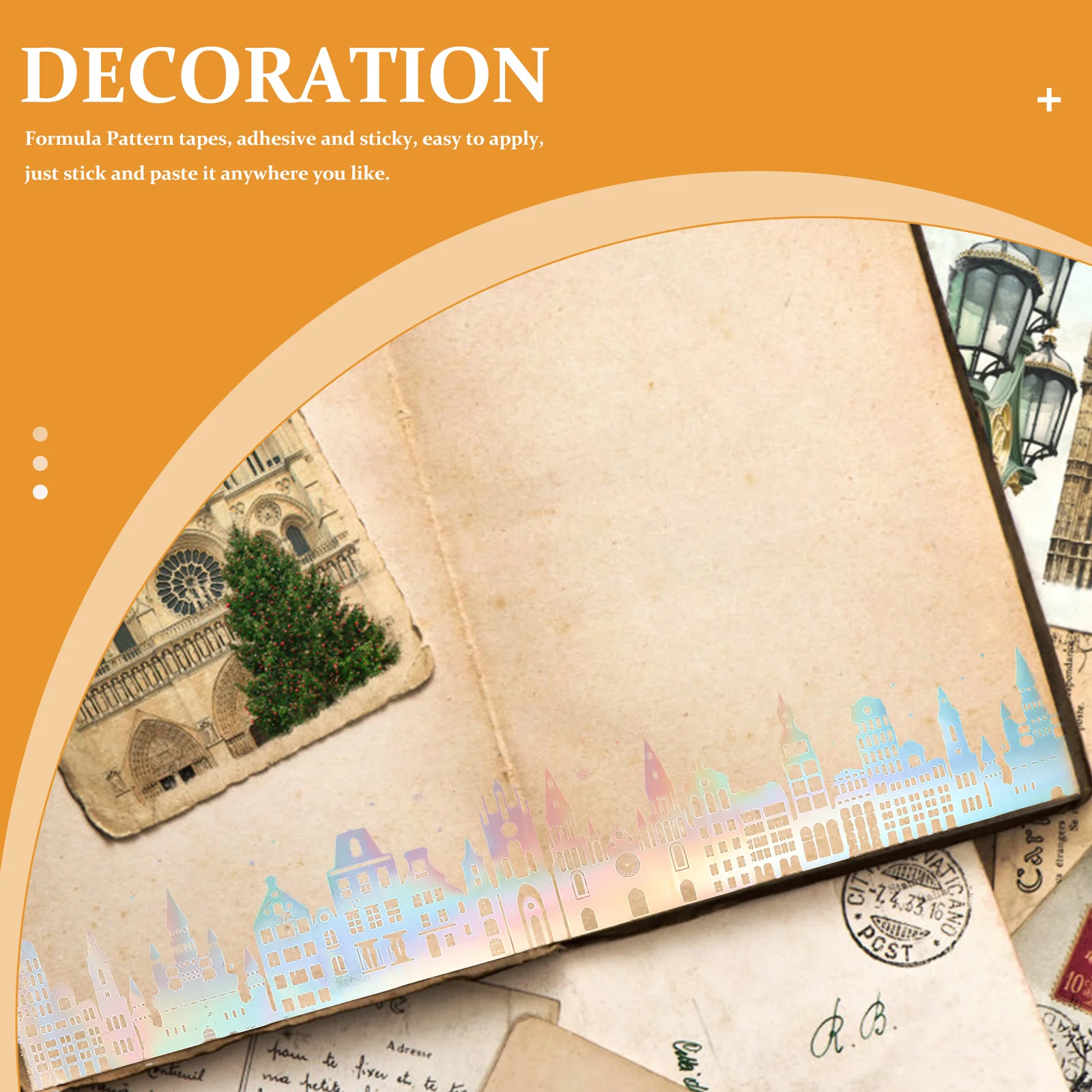 

1 Roll Laser Sticker Tape Pet Adhesive Craft Material For Scrapbooking Diy Journal Decorative Tape Masking Tapes Stickers