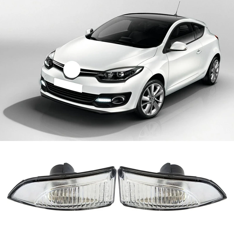 Car Rear Mirror Turn Signal Light Shell Without Light Bulb 261650002R 261656470R For Renault Megane Scenic III