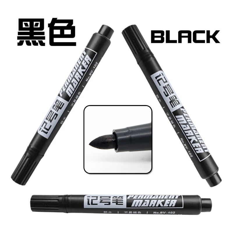 

Oily marker, waterproof, fast drying, colorfast, big head, note pen
