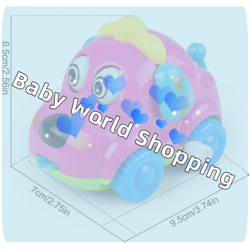 Brinquedo de Corda Infantil: Carro de Desenho Animado Criativo e Fofo com Corda, Pequeno Animal de Brinquedo, Presente para Bebês