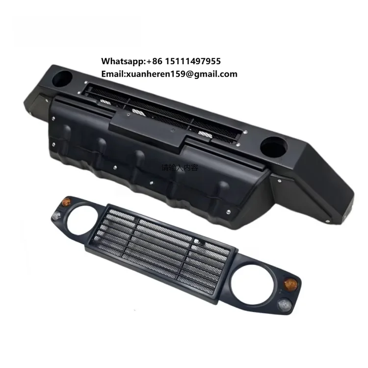For Suzuki Jimny JB74 and 64 Upgraded DAMD-style the Front Bumper Body Kit Features a Mesh Grille