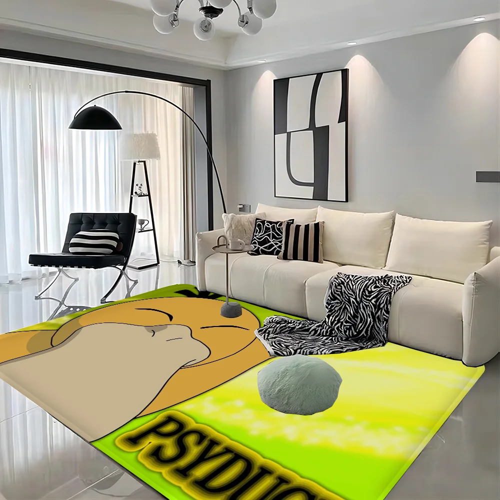 P-PsyduckS E-Ento Bathroom Mat Kids Room Bedroom Decoration Balcony Anti-Slip Doormat Living Room Bedside Area Rugs